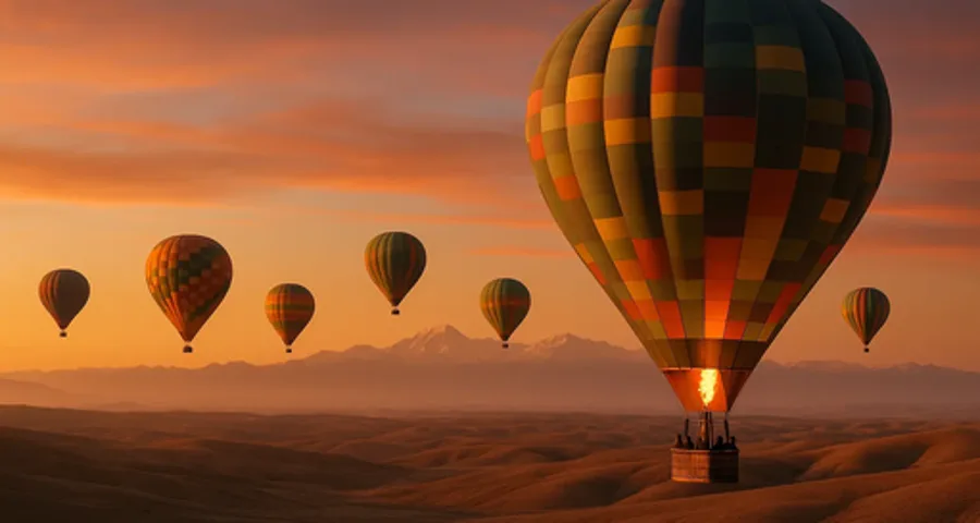 Vol en montgolfière au-dessus de Marrakech